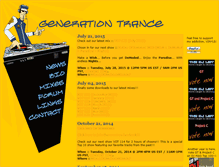 Tablet Screenshot of generationtrance.com